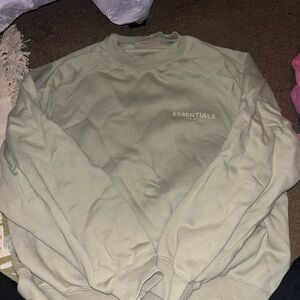 Essentials Men's Sage seafoam Green crewneck